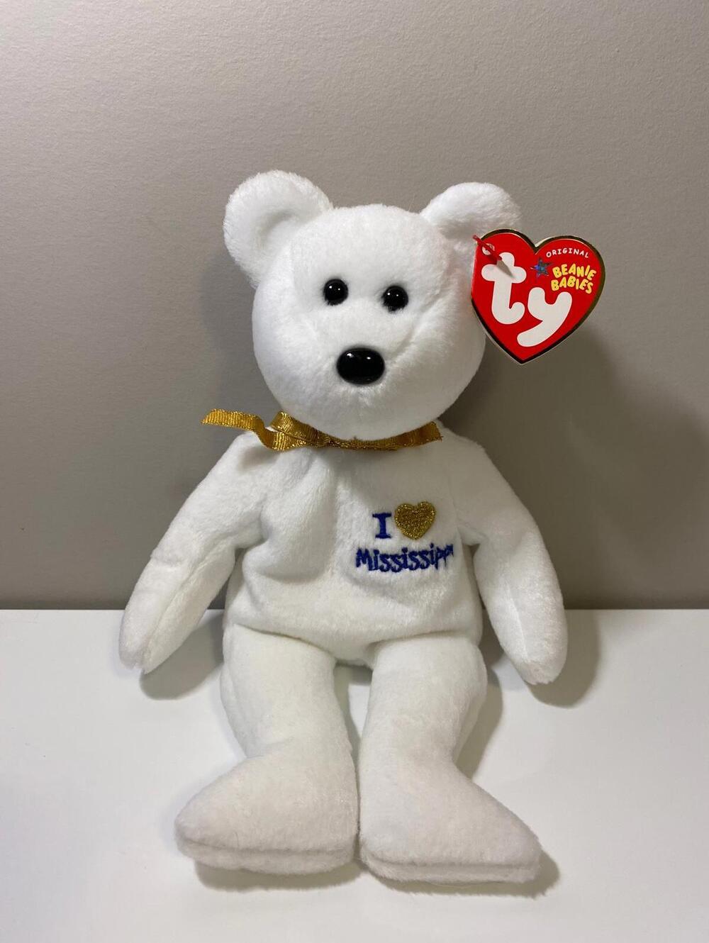 Ty Beanie Baby “Mississippi” the I Love Mississippi Bear (8.5 inch)